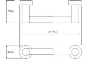 Держатель туалетной бумаги Wasserkraft Donau K-9422 - 3