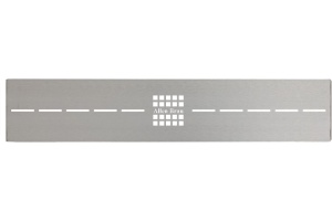 Накладка для сифона Allen Brau Infinity для поддона 160х80 серебро матовый