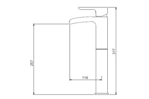 Смеситель для раковины Gappo хром белый - 2
