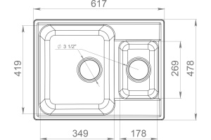 Мойка кухонная GranFest Quarz Z09 белый - 2