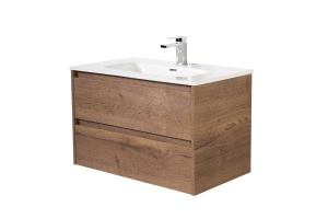 Тумба с раковиной BelBagno Kraft 90 темное дерево - 2