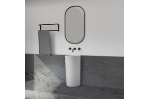 Раковина отдельностоящая ABBER Stein AS2506 белая матовая - 3