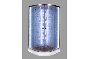 Душевая кабина Deto ЕМ1580N LED с гм. - 2