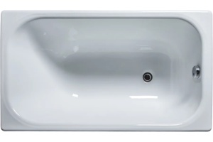 Чугунная ванна Универсал Каприз 120x70 см, пристенная, на ножках