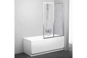 Шторка на ванну Ravak VS2 105 Rain, профиль сатин