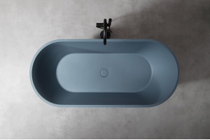 Ванна из искусственного камня Abber Frankfurt 170х75 серая без гидромассажа - 2