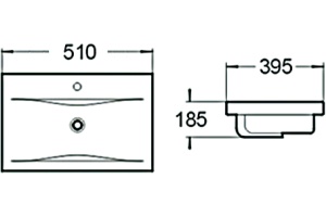 Раковина SantiLine SL-2101 50 - 2