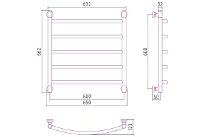 Полотенцесушитель водяной ДР 