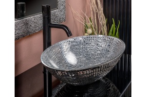 Раковина накладнаяArmadi Art NeoArt 51 серебро - 2