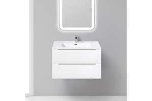 Тумба с раковиной BelBagno Etna 80 bianco lucido