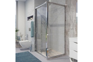 Душевая стенка Niagara Nova 70 NG-A70 профиль Хром стекло прозрачное - 2