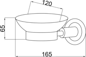Мыльница настенная Boheme Murano бронза - 2