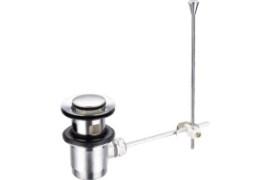 CZR-SA2-03 Донный клапан с переливом, механический, золото