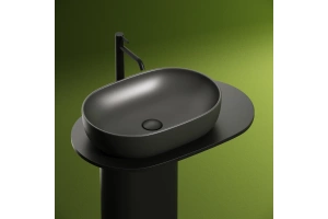 Раковина накладная Ceramica Nova Element 60х41.5 черный-матовый - 2