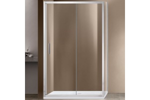 Душевой уголок Vincea Garda 120х80 хром стекло прозрачное