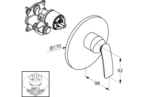 Смеситель для душа Kludi Balance хром (526550575) - 3