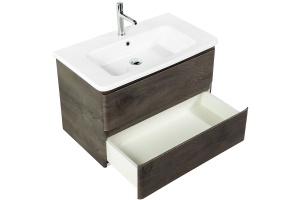 Тумба с раковиной BelBagno Albano 80 темное дерево не - 3