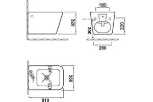 Биде подвесное Esbano Garant белый глянцевый (ESVBGARAW) - 2