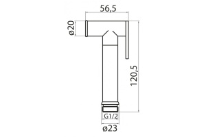 Гигиенический душ Cezares черный, матовый (CZR-ID2-NOP) - 2