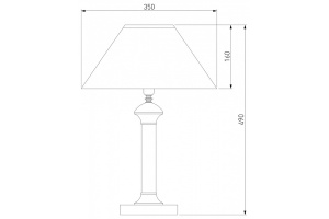 Настольная лампа декоративная Eurosvet Majorka 008/1T RDM (янтарь) - 2