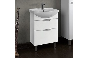 Тумба с раковиной Dreja.Eco Laguna Plus 65 белая