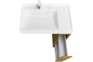 Тумба с раковиной Aquaton Лондри 20 светлое дерево - 3