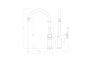 Смеситель Lemark Minima для кухонной мойки LM3805C - 2