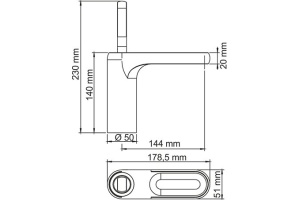 Смеситель Wasserkraft Kammel 1803 для раковины - 3