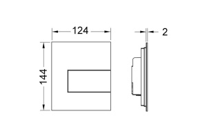 TECEsquare Urinal, черный матовый - 2