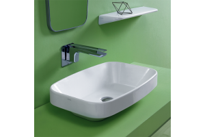 Simas Baden Baden Раковина накладная 60х38 см, без отв. для смесителя, цвет белый