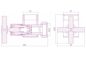 Вентиль Вентиль угловой н/ж 