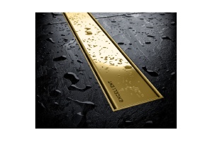 Душевой лоток Excellent Stilio 70 решетка декоративная золото - 3