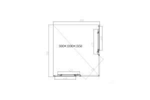 Душевой уголок Vincea Slim-N 100х90 хром стекло прозрачное - 3