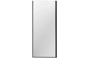 Боковая стенка Vincea Slim Soft 100х200 профиль черный стекло прозрачное