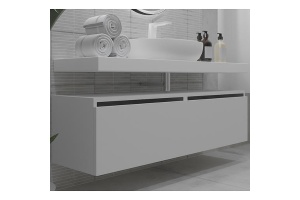 Тумба Armadi Art Flat Valessi Uno-S 120 подвесная белый глянец