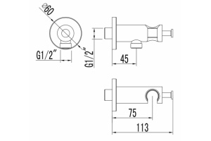 Шланговое подключение Lemark Bronx черный, матовый (LM3785BL) - 2