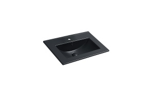 Встраиваемая раковина Vincea 61х46 черная матовая