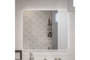 Зеркало DIWO Кострома 80 с подсветкой, прямоугольное, инфракрасное управление