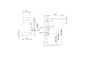 Душевая система Abber Rund с термостатом черная матовая - 2