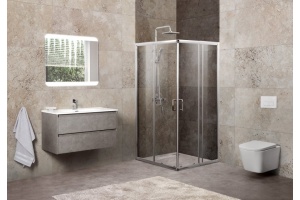 Душевой уголок BelBagno Unique A-2-85/100-P-Cr стекло punto - 3
