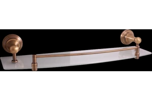 Полка стеклянная Rav Slezak Morava 50 бронза