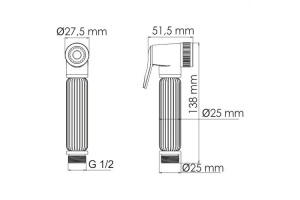 A139 Гигиеническая лейка с фиксатором - 3
