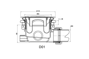 Сифон для душевого поддона RGW Velplex QYD-01 хром - 3