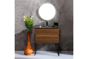 Тумба под раковину Armadi Art Vallessi 80 темное дерево - 3