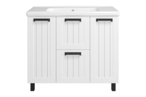 Тумба под раковину Misty Спарта 100 белая матовая - 2