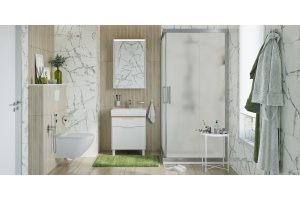 Душевой уголок STWORKI Дублин DE019SC120120200 120x120 см профиль хром матовый, стекло матовое - 2