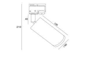 Трековый светильник Maytoni Track TR011-1-GU10-W - 2