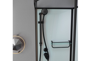 Душевая кабина Frank F411L Black левосторонняя б/к Без крыши - 3