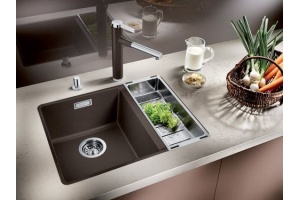 Смеситель для кухонной мойки Blanco Linee коричневый, хром (518445) - 3