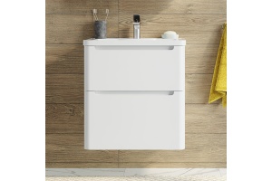 Тумба с раковиной STWORKI Монтре 60 белая